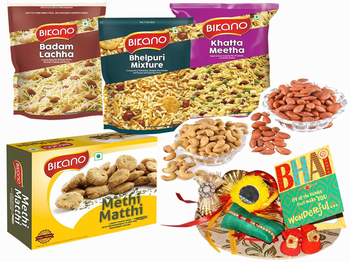 Bikano Favourites and Dryfruits Rakhi Gifts - Bikanervala