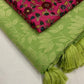 Green Jute Silk Woven Design Saree with Unstitched Blouse - Hiral Fashion | Swadesiicart