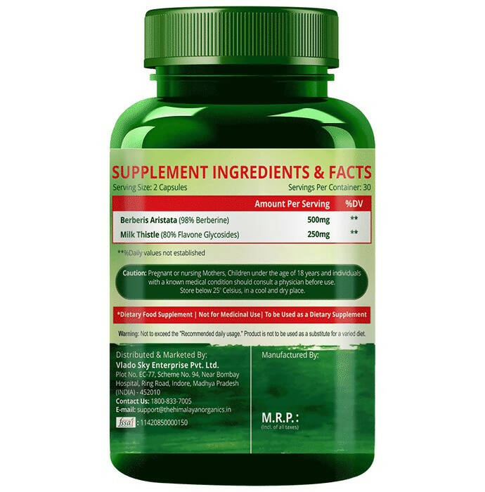 Himalayan Organics Berberis Aristata Capsules - Swadesiicart