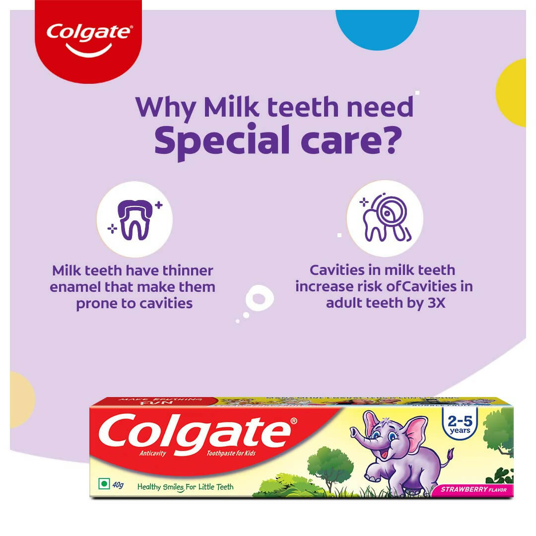Colgate Kids Strawberry Toothpaste - Swadesiicart