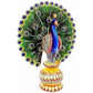 Decorative Wooden Dancing Colorful Peacock