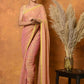 Very Much Indian Designer Mul Cotton Handloom Saree with Sequins - Peach | Swadesiicart