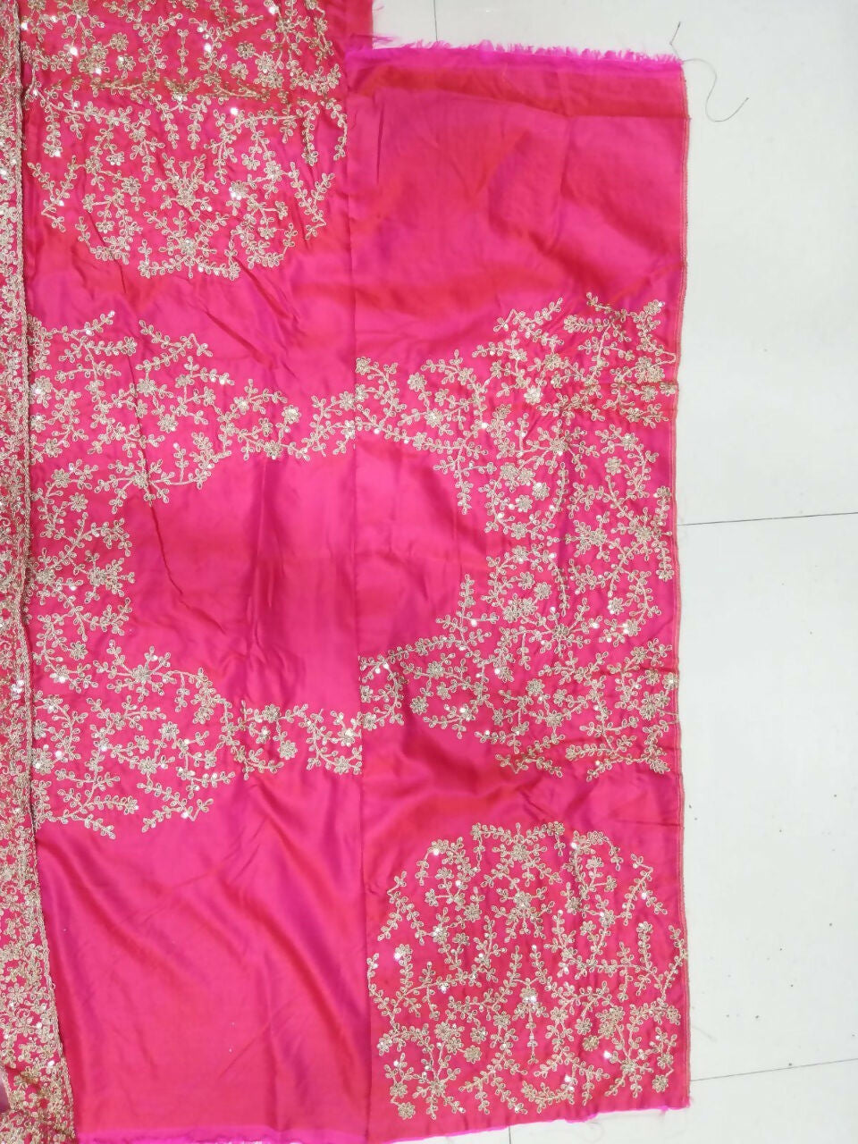 Jyoti Fashion Glamorous Rani Pink Silk 3MM Sequins with Coding Dori Embroidery Lehenga Choli with Dupatta | Swadesiicart