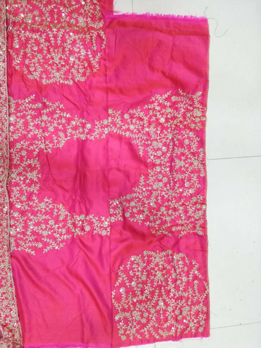 Jyoti Fashion Glamorous Rani Pink Silk 3MM Sequins with Coding Dori Embroidery Lehenga Choli with Dupatta | Swadesiicart