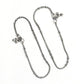 Mominos Fashion Kamal Johar Oxidised Light Weight Silver Anklets | Swadesiicart