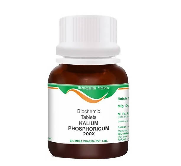 Bio India Homeopathy Kalium Phosphoricum Biochemic Tablets | Swadesiicart