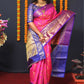 Jyoti Fashion Women's Pink Kanjivaram Silk Zari Woven Saree with Blouse | Swadesiicart