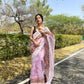Vamsee Riddhi-Siddhi -1 Lavender Organza Saree - Swadesiicart