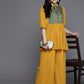 Ahalyaa Women's Traditional Wear Co-ods - Mustard - Swadesiicart