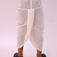 Lil Drama Mishti Off White Kurta Dhoti Set For Boys | Swadesiicart
