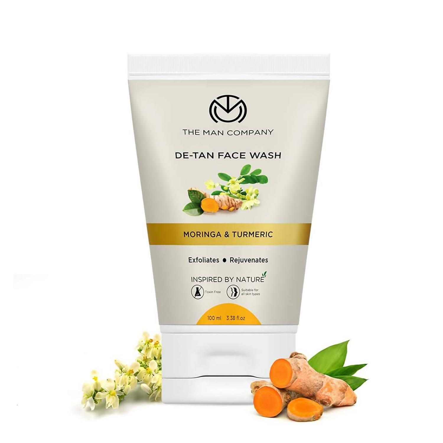 The Man Company De Tan Face Wash For Men with Turmeric & Moringa - Swadesiicart
