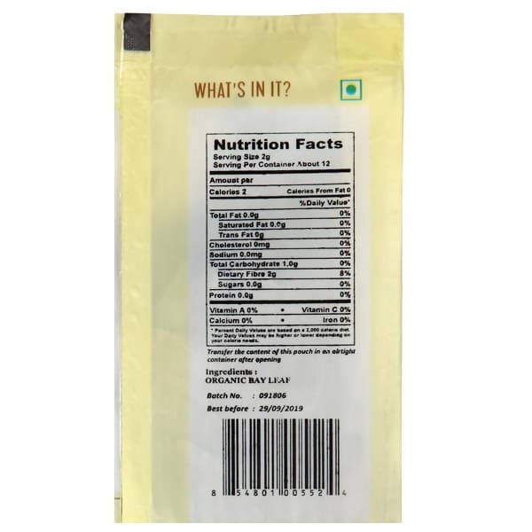 Organic Shastra Bay Leaf Whole - Swadesiicart