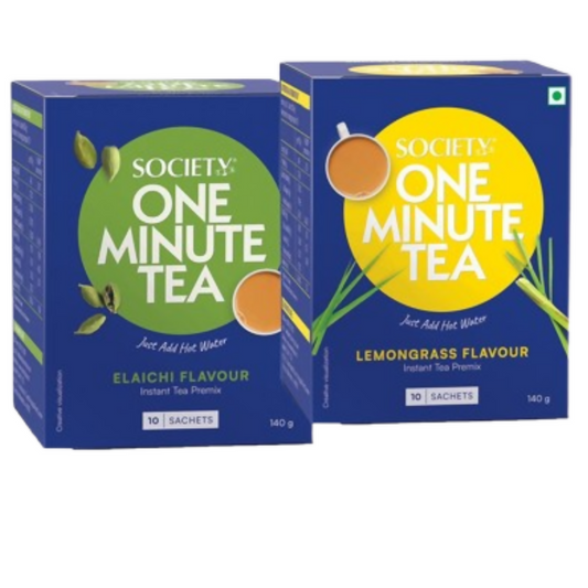 Society OMT Elaichi & OMT Lemongrass Flavour Tea Premix Combo | Swadesiicart