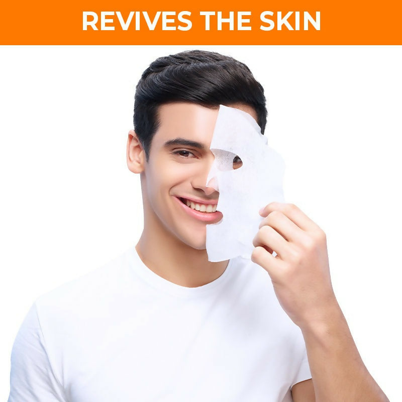 Nykaa Skin Secrets Indian Rituals Sandalwood + Orange Peel Sheet Mask For Glowing & Calm Skin - Swadesiicart