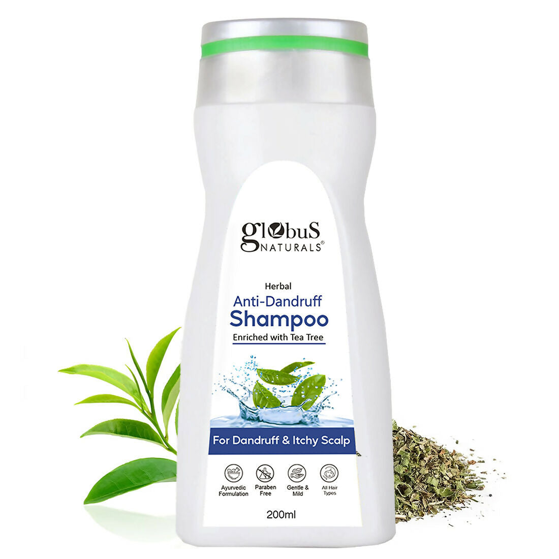Globus Naturals Anti Dandruff Shampoo, For Dandruff and Itchy Scalp, Suitable For All Hair Types | Swadesiicart