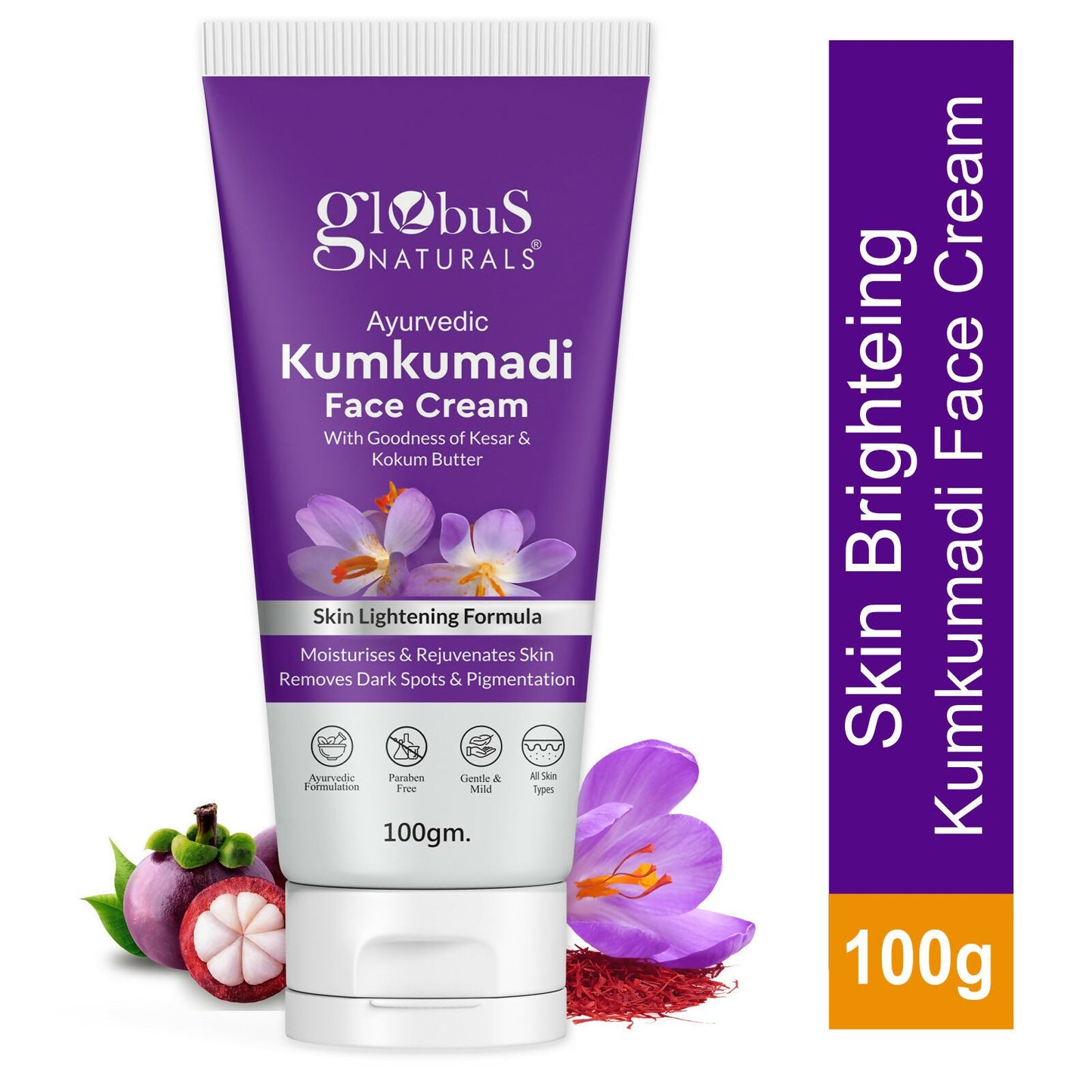 Globus Naturals Ayurvedic Kumkumadi Skin Lightening Face Cream | Swadesiicart