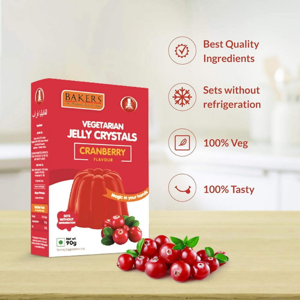 BAKERS Jelly Crystal - Strawberry, Blueberry, Raspberry, Cranberry