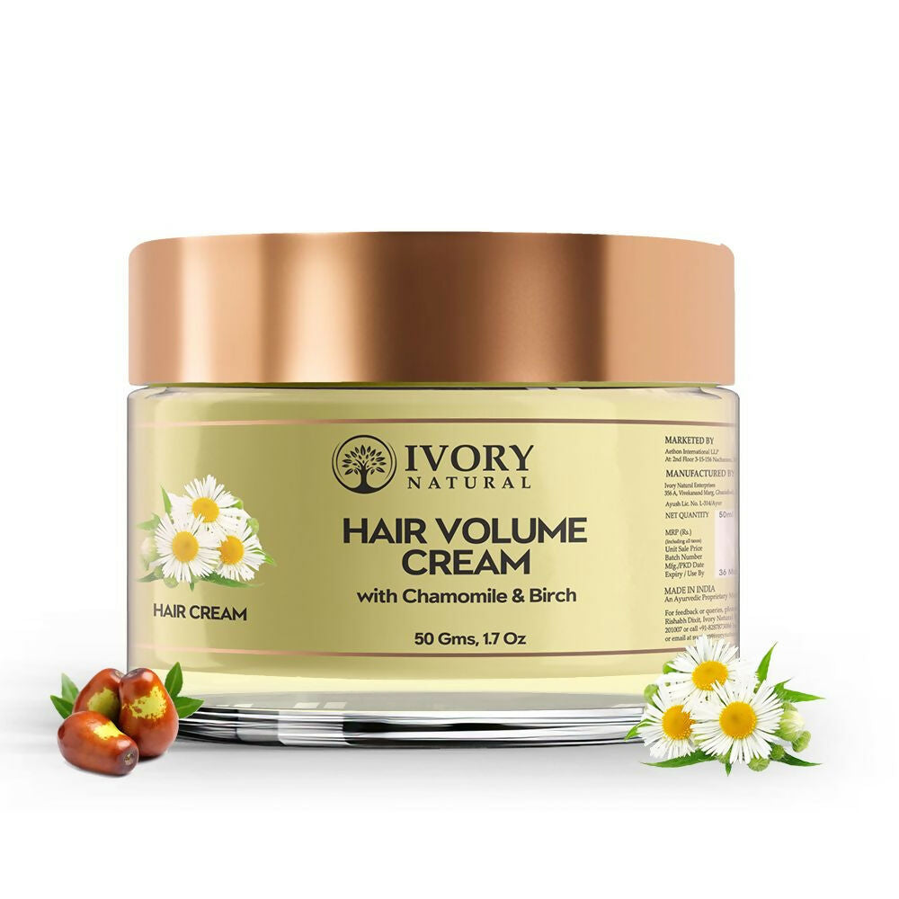 Ivory Natural Hair Volume Cream For Thicker, Fuller Looking Hair | Swadesiicart