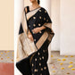 Joban Fashion Black Pure Katan Pure Handloom Banarasi Silk Saree | Swadesiicart