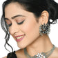 Mominos Fashion Johar Kamal Silver-Plated Brass Finish Mirror Work Choker For Women | Swadesiicart