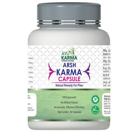 Ayukarma Ayurveda Arsh Karma Capsules | Swadesiicart