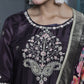 Vaasva Women's Silk Emboidered Solid Pant Set & Digital Printed Dupatta | Swadesiicart