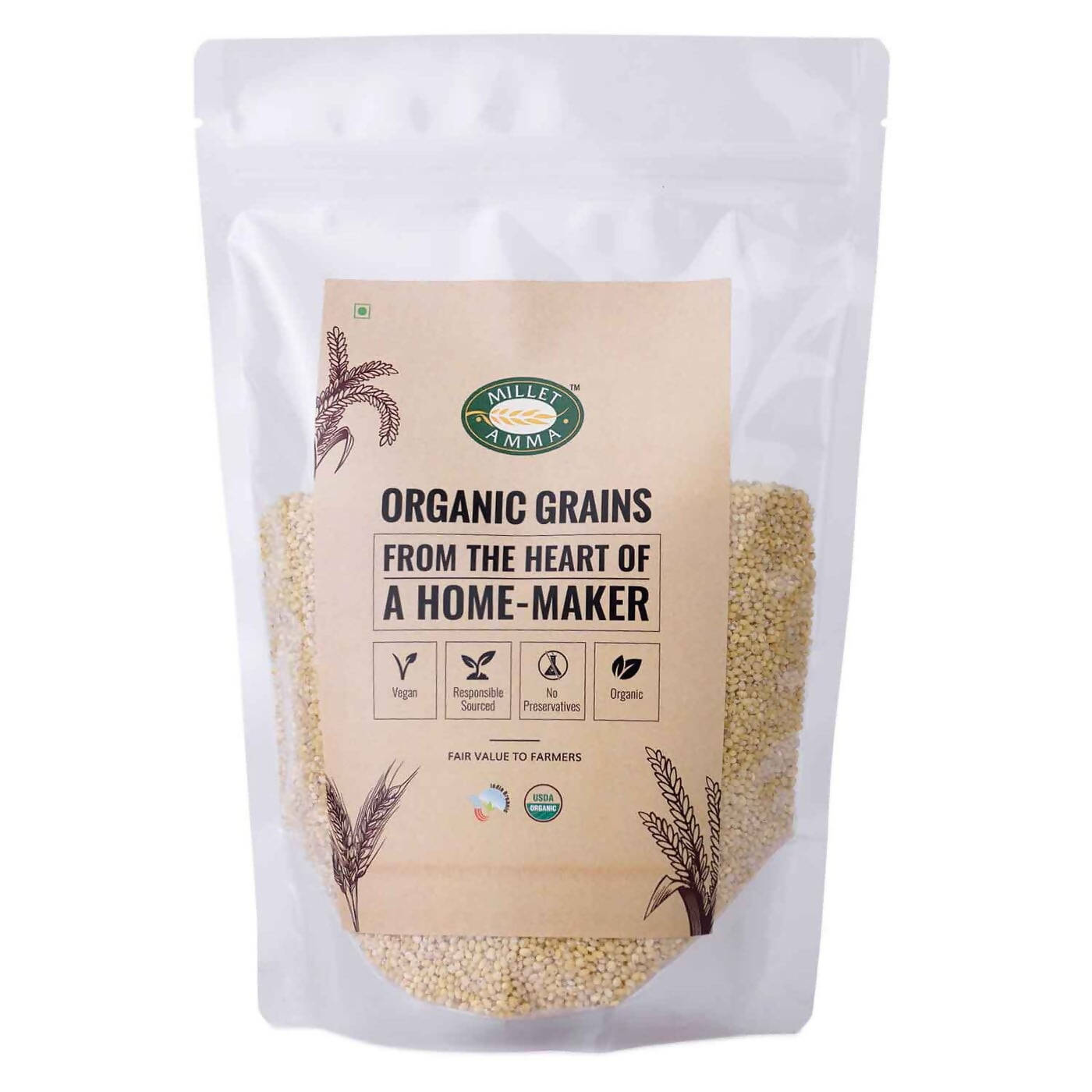 Millet Amma Organic Proso Millet Grains - Millet Amma urban Monk pvt Ltd