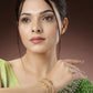NVR Women's Set of 2 Gold-Polished Handcrafted Adjustable Bangles - Swadesiicart