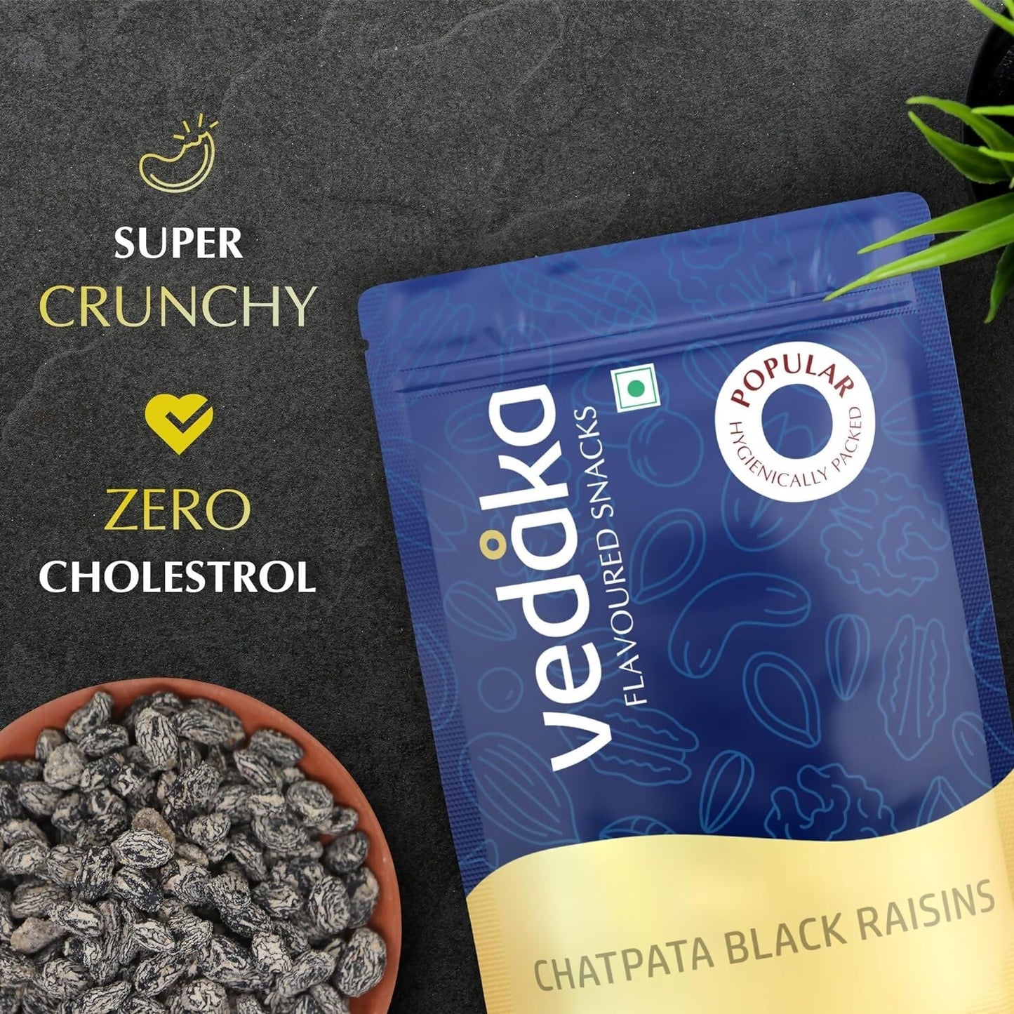 Vedaka Chatpata Black Raisin | Swadesiicart