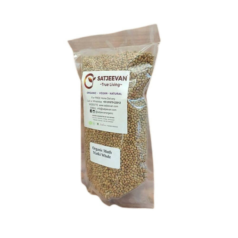 Satjeevan Organic Moth Matki Whole - Swadesiicart