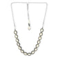 Silver-Toned Brass Rhodium-Plated Necklace - Ruby Raang | Swadesiicart