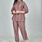 Morchari Digital Print Semi Muslin Co-Ord Set Top & Trouser-Multicolor - Swadesiicart