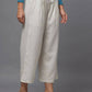 Juniper Women's Natural Solid Wide Leg Palazzo | Swadesiicart