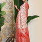 Shree Shyam Fashion Linen Cotton Red & White Saree