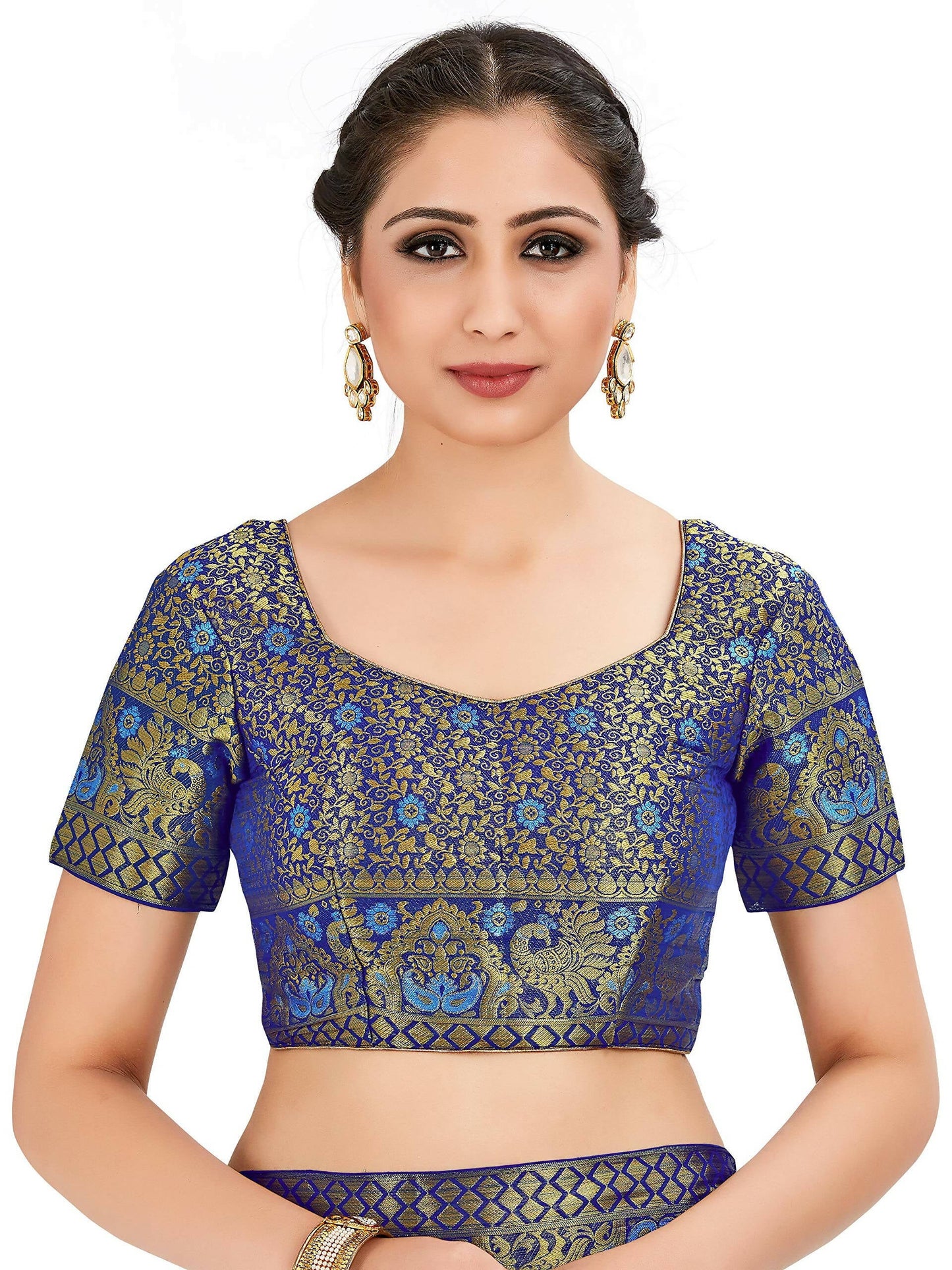 Mimosa Women's Green Banarasi Chiffon Saree | Swadesiicart