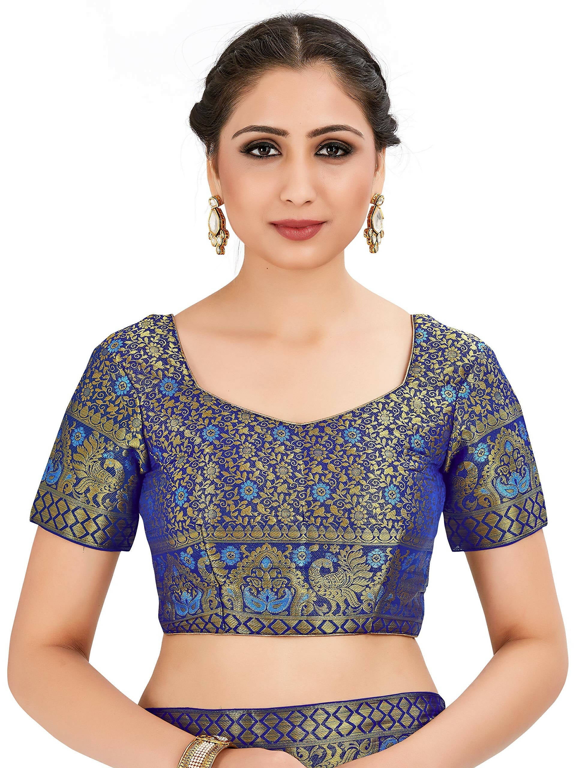 Mimosa Women's Green Banarasi Chiffon Saree | Swadesiicart