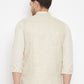 Even Apparels Beige Linen Men Woven Nehru Jacket