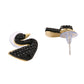 NVR Women Black Cz Studded Studs Earrings | Swadesiicart