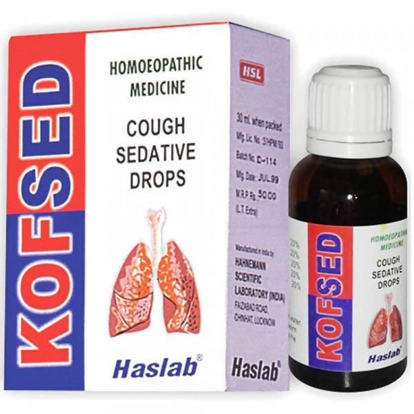 Haslab Homeopathy Kofsed Cough Sedative Drops - Swadesiicart