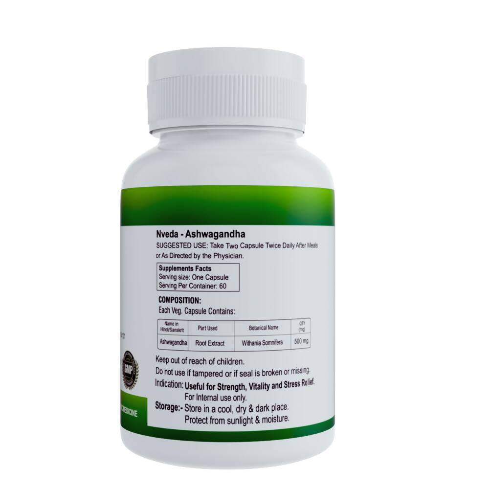 Nveda Ashwagandha Capsules - Swadesiicart
