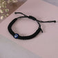 NVR Men & Women Black Fabric Elasticated Bracelet - Swadesiicart