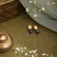 Ruby Raang Blue Lapis Lazuli Kundan Studs | Swadesiicart