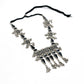 Mominos Fashion Johar Kamal Oxidised Silver-Plated Meenakari Long Necklace Set - Swadesiicart