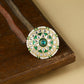 NVR Women's Traditional Kundan Meenakari Gold-Polished Ajustable Finger Ring | Swadesiicart