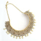 Mominos Fashion Johar Kamal Traditional Rajwadi Design Heavy Golden Necklace Set - Swadesiicart