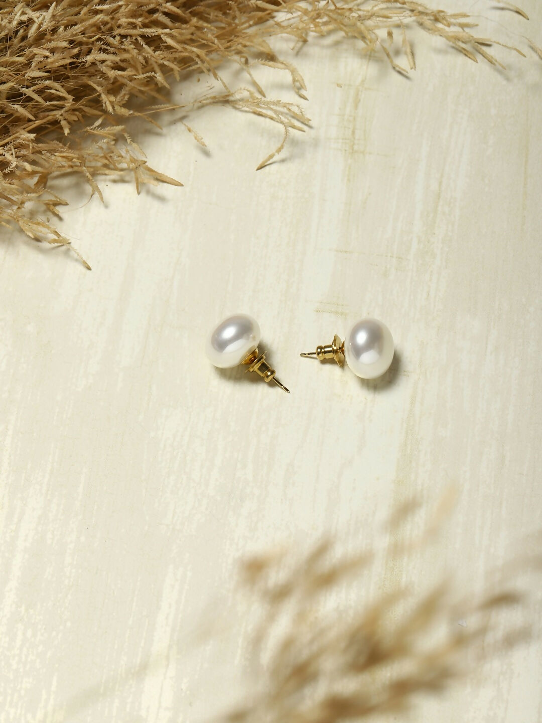 Pearl Studs (16mm)- Ruby Raang | Swadesiicart