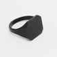 NVR Men's Black Metal Ring - Swadesiicart