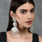 Joban Fashion Women Handcrafted Silver Tone Earrings | Swadesiicart