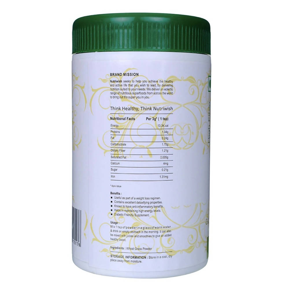 Nutriwish Wheat Grass Powder - Swadesiicart