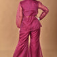 Morchari Women Hand Embroidery Crop Top-Magenta - Swadesiicart